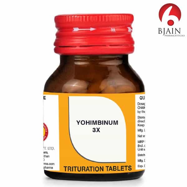 Bjain Yohimbinum Trituration Tablet 3X | 25Gm