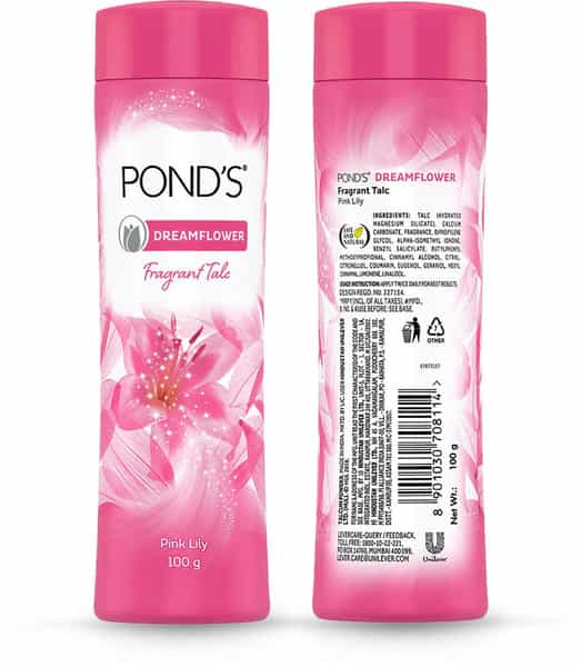 Pond's Dreamflower | Fragrant Talcum Powder | Pink Lily 100 Gm