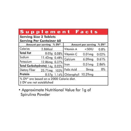 Way2herbal Spirulina Tablets Green Food Supplement - 900 Tablets 500 Mg Value Pack (Pack Of 2)