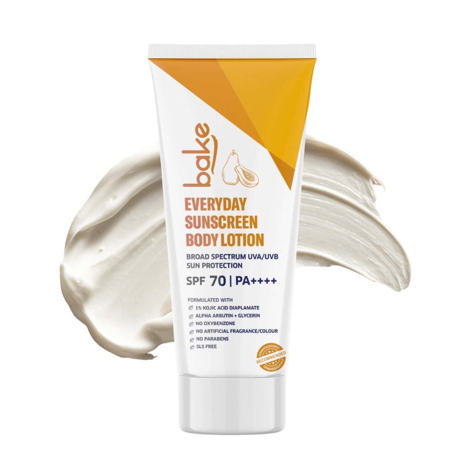 Bake Brightening Body Sunscreen Spf 70 Pa++++ With Kojic & Arbutin (200ml)