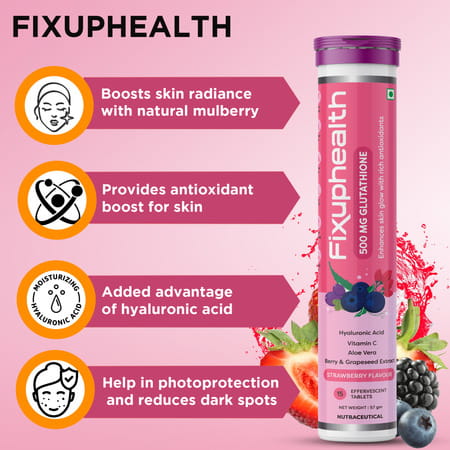 Fixuphealth Glutathione Vitamin C Aloe Vera Berry And Grapeseed Extract Pack Of 2