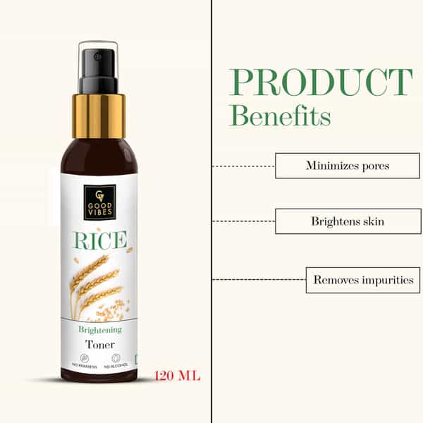 Good Vibes Rice Brightening Toner - 120Ml