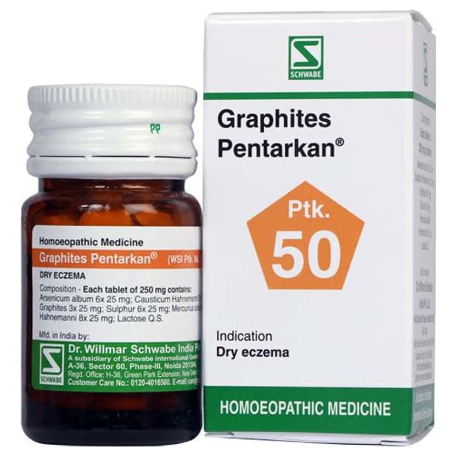 Dr. Willmar Schwabe India Graphites Pentarkan Ptk 50 Tablet 20 No'S