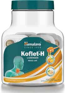 Himalaya Koflet H Mixed Flavour Relief From Cough & Sore Throat (6 Lozenges Of 10 Strip) Jar Of 60