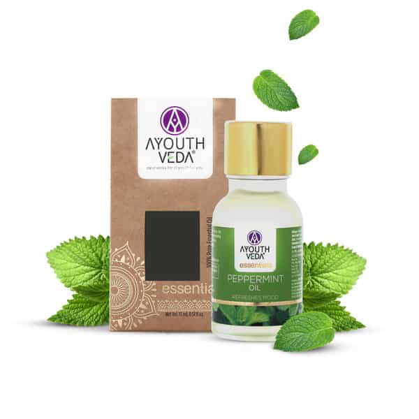 Ayouthveda Peppermint Essential Oil With Refreshing Aroma To Invigorate Senses Naturally 15 Gm