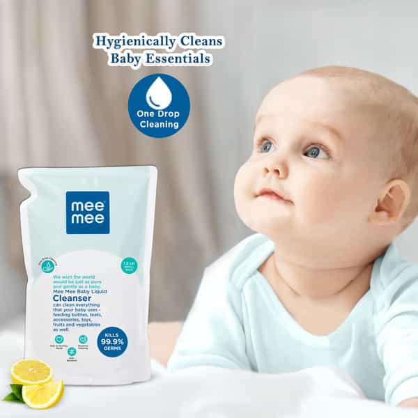 Meemee Baby Liquid Cleanser | Kills 99% Germ Liquid Detergent (1.2 L)