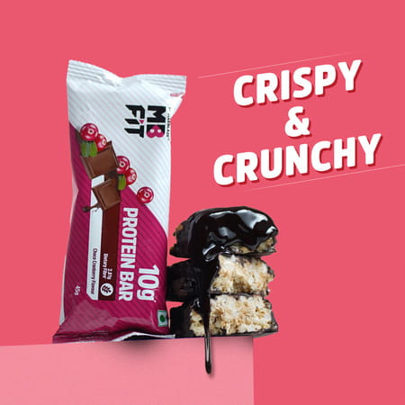 Muscleblaze 10G Protein Bar (Choco Cranberry | Pack Of 6) | Protein Blend