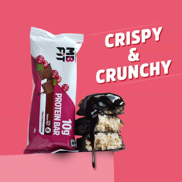 Muscleblaze 10G Protein Bar (Choco Cranberry | Pack Of 6) | Protein Blend