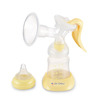 Dr. Odin Ld-101 Manual Breast Pump For Feeding Mothers With Bottle (White/Yellow)