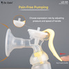 Dr. Odin Ld-101 Manual Breast Pump For Feeding Mothers With Bottle (White/Yellow)