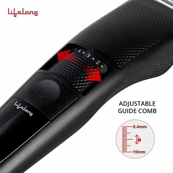 Lifelong Llpcm05 Cordless Beard Trimmer 1 Year Warranty (Black) Runtime: 50 Mins