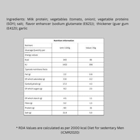 Progen Lentil Soup Powder | 15 G Of Protein Per Meal | Pack Of 7 105 Gm