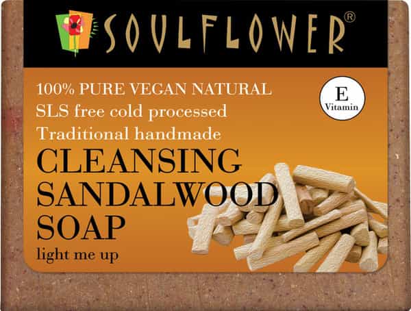 Soulflower Cleansing Sandalwood Soap 150Gm