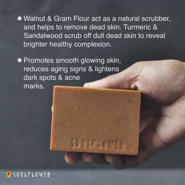 Soulflower Cleansing Sandalwood Soap 150Gm