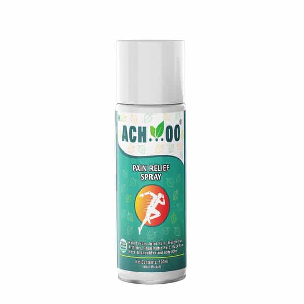Ach...Oo Ayurvedic Pain Relief Spray With 100% Natural Actives For Joint Pain Body & Muscle 100Ml