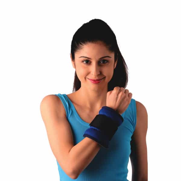 Vissco Weight Cuff | Place On Wrist Or Ankle While Exercises| Adjustable - 2Kg(Blue)