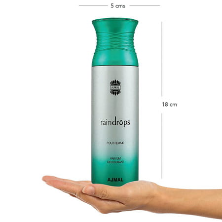 Ajmal Vision & Raindrops Deodorants Gift For Men & Women (200 Ml Pack Of 2)