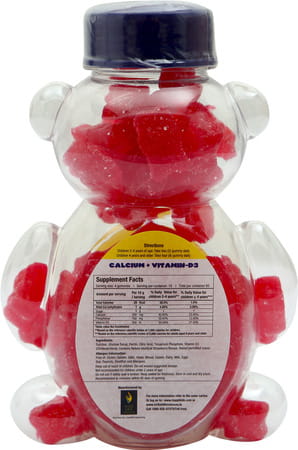 Happi Kidz Calcium+Vitamin D3 Gummies&Happi Kids Iron+Vitamin C Gummies Combo