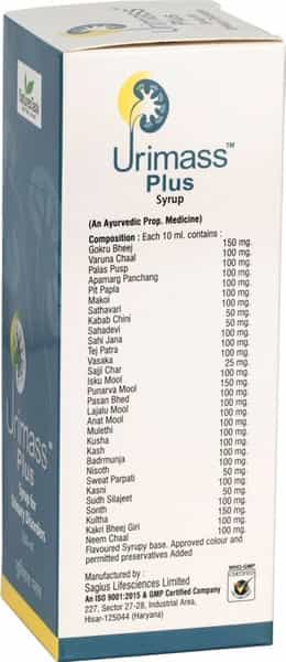 Naturestask Urimass Plus Syrup For Urinary Tract Infection - 200Ml