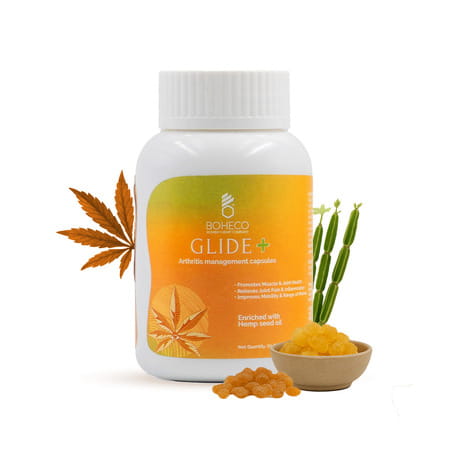 Boheco Glide+ Arthritis Capsules | Ayurvedic Joint Pain Relief | 60 Capsules