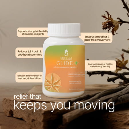 Boheco Glide+ Arthritis Capsules | Ayurvedic Joint Pain Relief | 60 Capsules