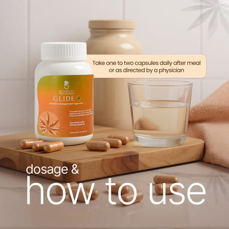 Boheco Glide+ Arthritis Capsules | Ayurvedic Joint Pain Relief | 60 Capsules