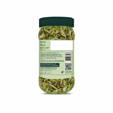 Zindagi Dry Stevia Leaves | Natural Sugarfree Substitute | Stevia Extract|35gm| Pack Of 4