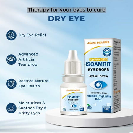 Jagat Pharma Isoamrit Ayurvedic Eye Drops For Dry Eyes
