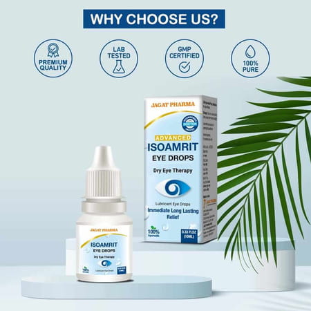 Jagat Pharma Isoamrit Ayurvedic Eye Drops For Dry Eyes