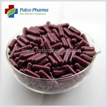 Patco Pharma- Size 0 Maroon Empty Gelatin Pill Capsule|Diy Powder Filling (Pack Of 2500)