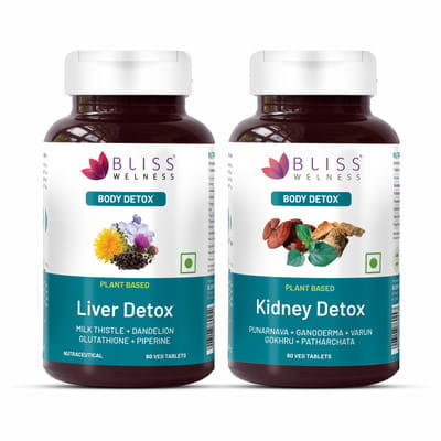 does glutathione cleanse the kidney Buy BLISS WELNESS KIDNEY DETOX + LIVER DETOX 60+60 VEG TABLETS Online & Get  Upto 60% OFF at PharmEasy