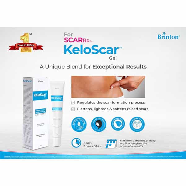 Brinton Keloscar Gel | Surgical Scar Gel For All Skin Types (15 G)