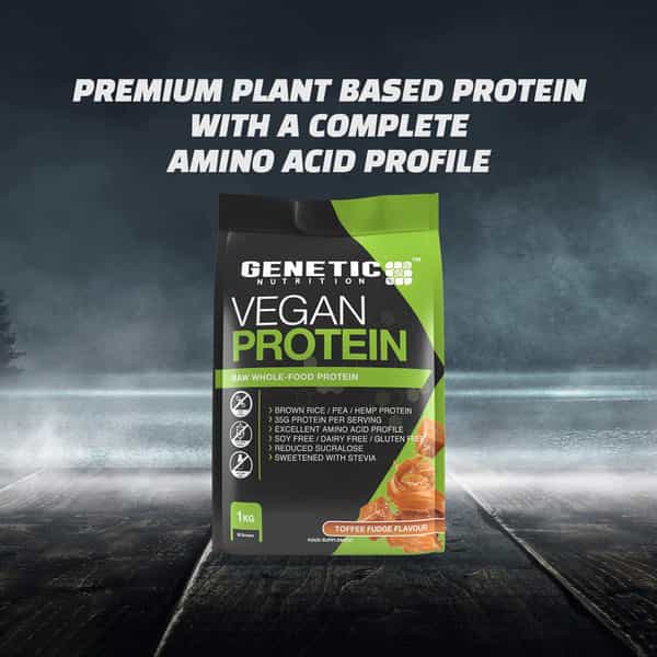 Genetic Nutrition Vegan Protein Premium Plant Protein With Complete Amino Acid Fresh Strawberry