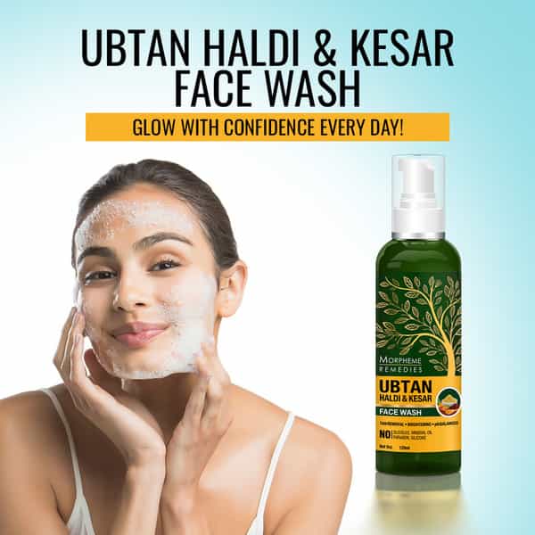 Morpheme Ubtan Haldi Kesar Face Wash 120Ml