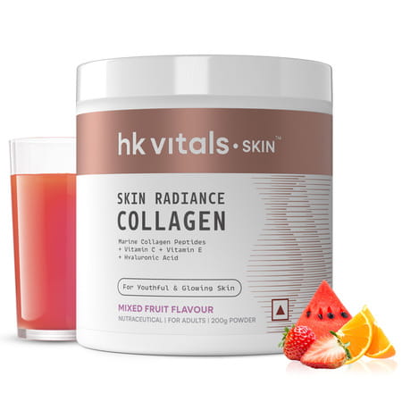 Hk Vitals Marine Collagen Supplements (Mixed Fruit | 200g) | With Vitamin C | E