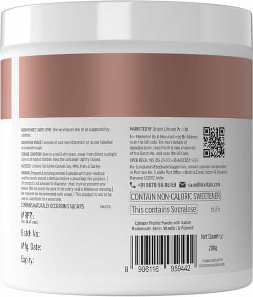 Hk Vitals Marine Collagen Supplements (Mixed Fruit | 200G) | With Vitamin C | E
