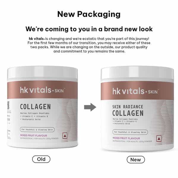 Hk Vitals Marine Collagen Supplements (Mixed Fruit | 200G) | With Vitamin C | E