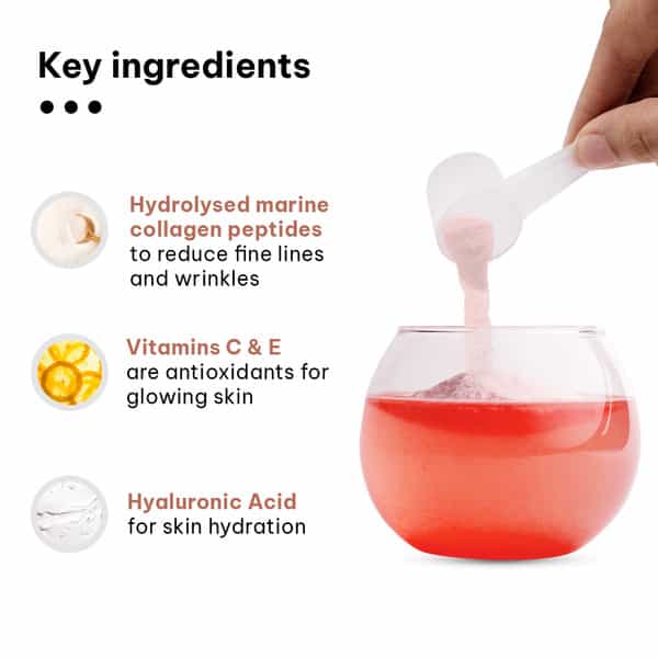 Hk Vitals Marine Collagen Supplements (Mixed Fruit | 200G) | With Vitamin C | E