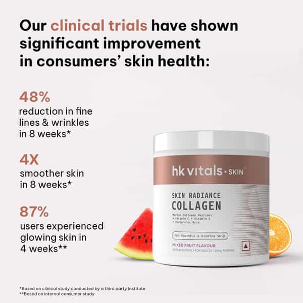 Hk Vitals Marine Collagen Supplements (Mixed Fruit | 200G) | With Vitamin C | E