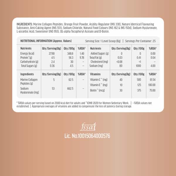Hk Vitals Marine Collagen Supplements (Mixed Fruit | 200G) | With Vitamin C | E
