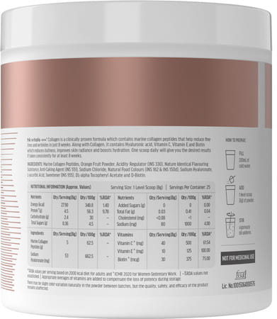 Hk Vitals Marine Collagen Supplements (Mixed Fruit | 200G) | With Vitamin C | E
