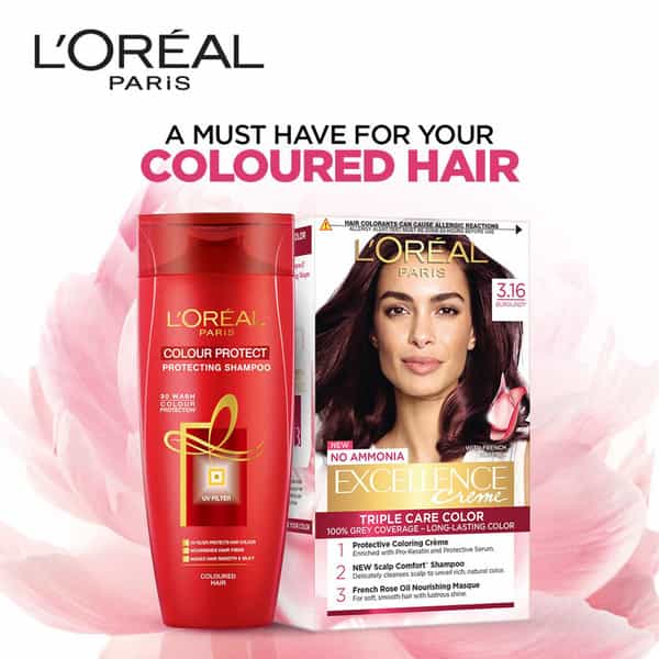 L'oreal Paris Excellence Creme 3.16 Burgundy (72Ml + 100G) Hair Color Box Of 172 G
