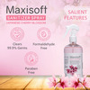 Maxisoft Sanitizer Spray | Japanese Cherry Blossom | 500 Ml | Pack Of 2