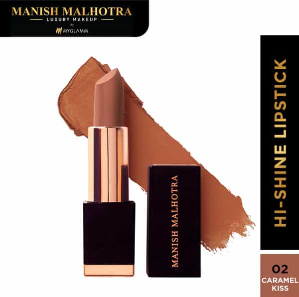 Manish Malhotra Beauty By Myglamm Hi-Shine Lipstick-Caramel Kiss