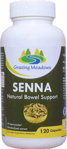 Grazing Meadows Senna Capsules Senna Leaves 120 Capsules (Pack Of 4)