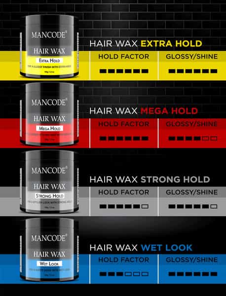 Mancode Mega Hold Hair Wax 100 Gm