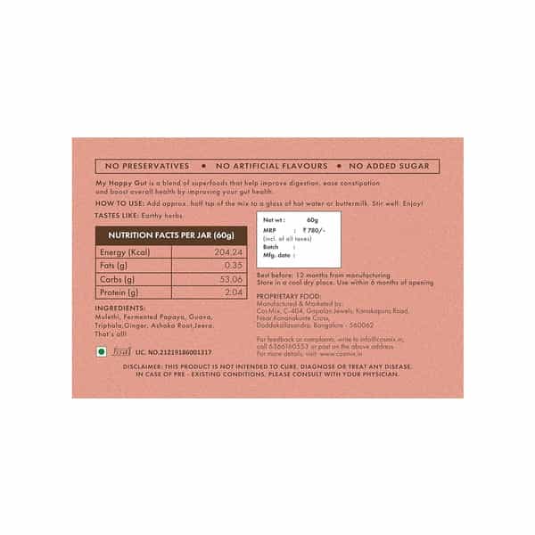Cosmix My Happy Gut + Feel Good Skin + What Women Want 60G Each Jar (Pack Of 3)