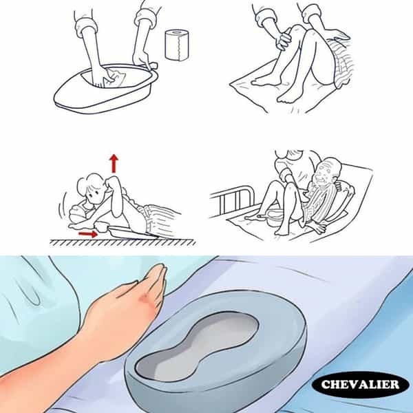 Chevalier Patient Bedpan/Urine Pot For Adult Men/Women Blue