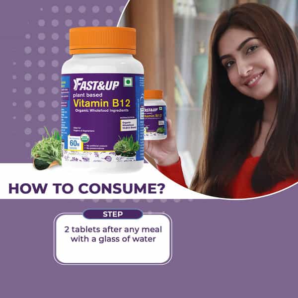 Fast&Up B12 + B-Complex Vegan B12 + B-Complex | 60 Uncoated Tablets