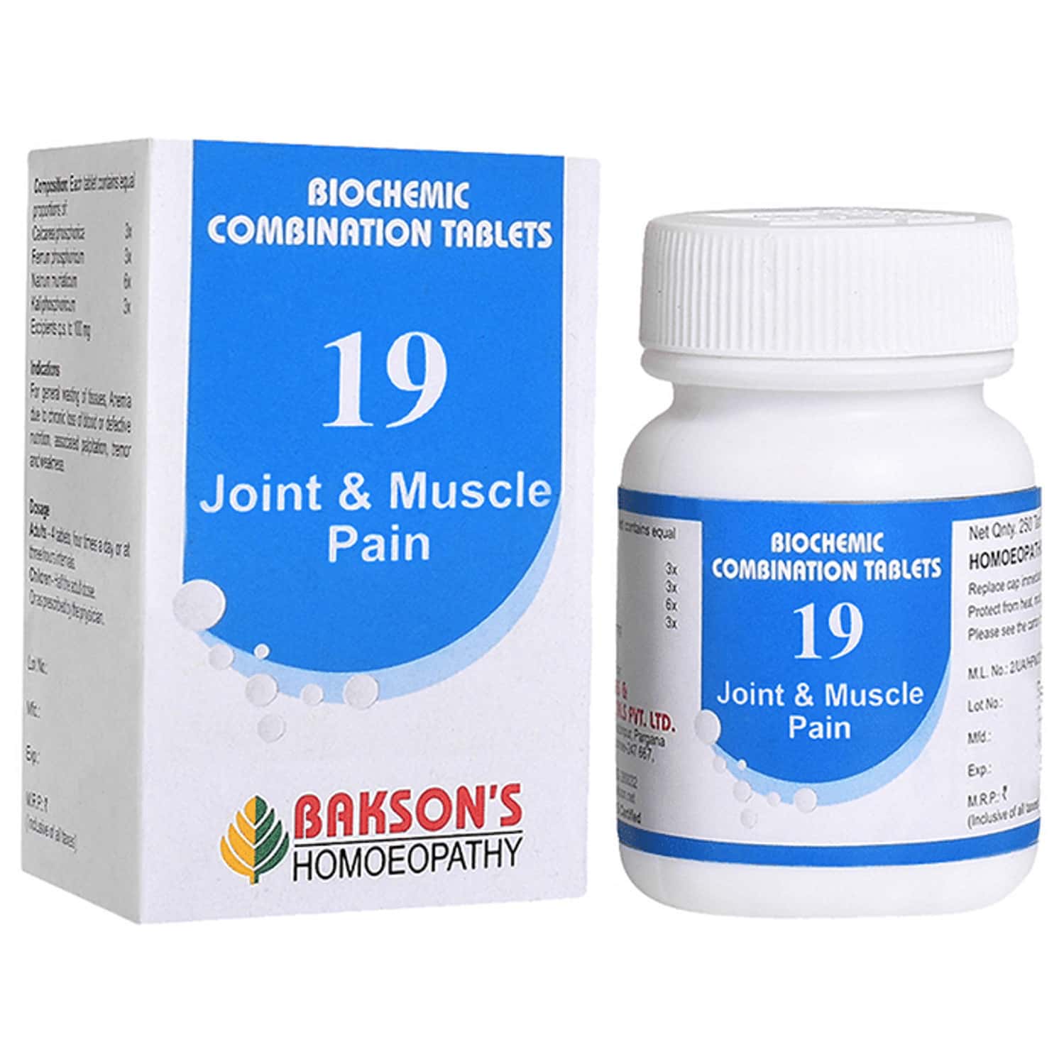 Baksons Homoeopathy Biocombination 19 Tablet 250 No's